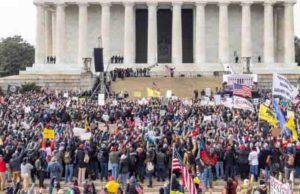 Protestan en Washington en contra de las órdenes de vacunación por la Covid-19