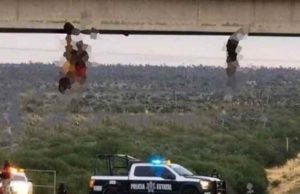 Cuelgan 2 cuerpos de puente en Zacatecas