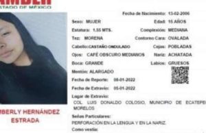 Kimberly salió de su casa en Ecatepec y no ha vuelto