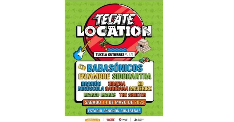 Confirman artistas y sedes para Tecate Location en Tuxtla