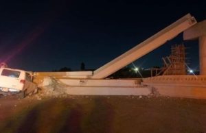 Colapso un puente recién construido