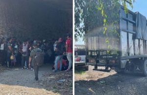 Ejército y policías aseguran a 100 migrantes abandonados