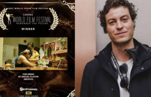 Chiapaneco gana premio en festival de cine al grabar película con un celular