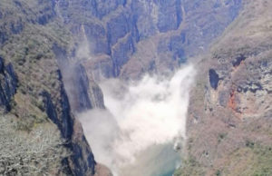 Deslave en el Cañon del Sumidero
