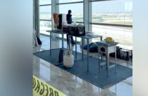 Diputado panista muestra “puesto” de tacos al pastor en el AIFA