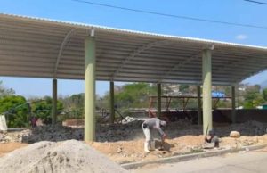 Construcción de domo en barrio de San Roque