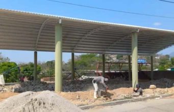 Construcción de domo en barrio de San Roque