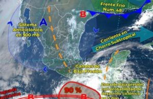 En alerta 993 municipios de seis estados por el huracán Agatha