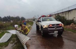 Tromba afecta dos viviendas en Comitán