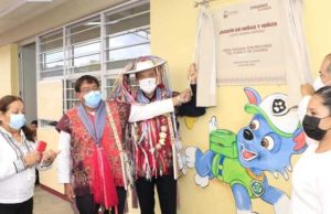 Inaugura Rutilio Escandón construcción del Jardín de Niñas y Niños “Justo Sierra Méndez”, en Zinacantán