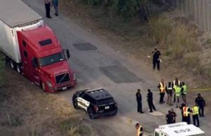 Migrantes fallecidos dentro de tráiler en Texas fueron rociados con condimento para bisteces para disfrazar su olor