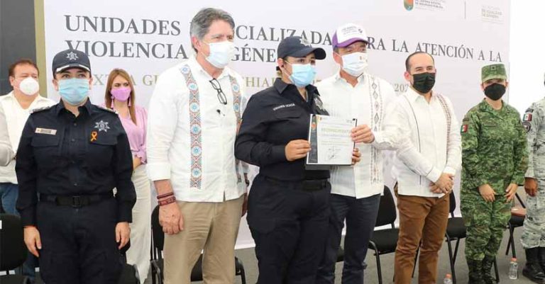 Entregan Unidades Especializadas para la Atención a la Violencia de Género para 14 municipios