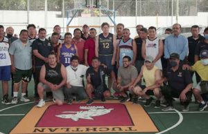 Inaugura Carlos Morales Vázquez Cancha de Basquetbol y Domo en la colonia Patria Nueva.