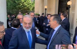 AMLO desayuna con empresarios de México y EU en Washington