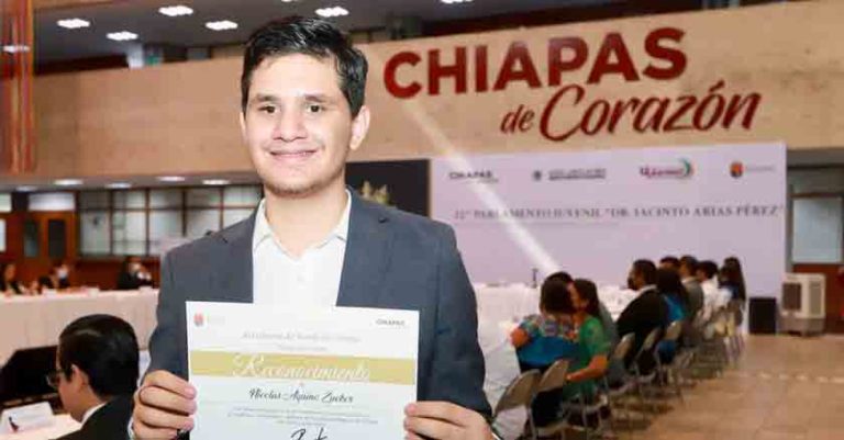 Voces de jóvenes de Chiapas son escuchadas en el 12° Parlamento Juvenil Dr. Jacinto Arias Pérez