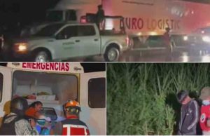 Hallan un tráiler con casi 100 migrantes abandonado en una carretera de México