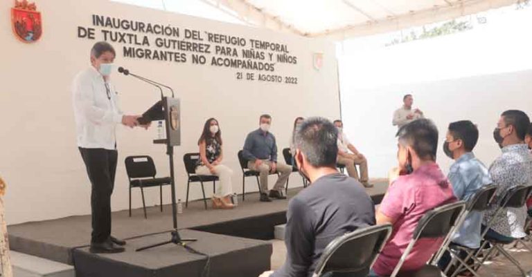 Inauguran Rutilio Escandón y Carlos Morales el Refugio Temporal para Niños Migrantes no Acompañados