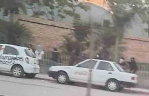 Presuntos normalistas vandalizan calles de Tuxtla