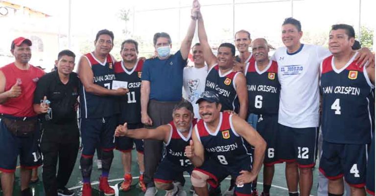 Torneo Inter Municipal de Basquetbol Inauguró Carlos Morales domo de la cancha Plan de Ayala