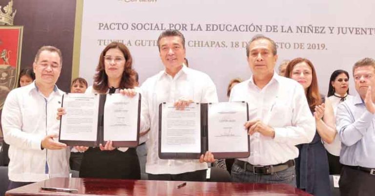 Chiapas asume compromiso para garantizar educación para niñez y juventud