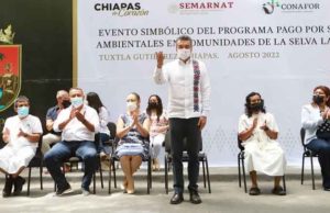 Gobernador de Chiapas entrega apoyos del programa “Pago por Servicios Ambientales”