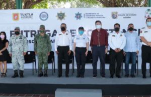 Destaca Carlos Morales respaldo a la Policía Municipal de Tuxtla