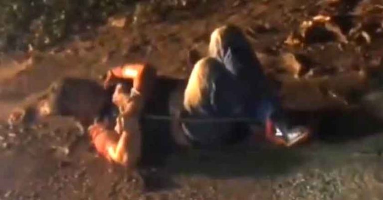 Cansados de robos y asaltos, pobladores amarran a ladrones en Simojovel