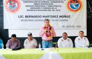 Respalda ASTRAC-CTM a gobierno de Villa Corzo