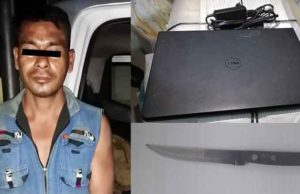 Detiene SSPM a sujeto por robo a casa habitación y recupera computadora