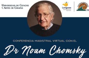 Presenta UNICACH conferencia del lingüista Noam Chomsky