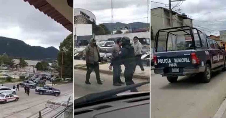 Hombres armados dispararon contra policías municipales en San Cristóbal de las Casas