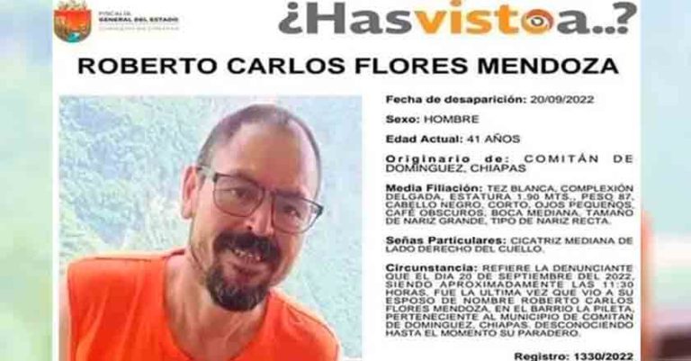 Desaparece periodista Roberto Flores en Chiapas