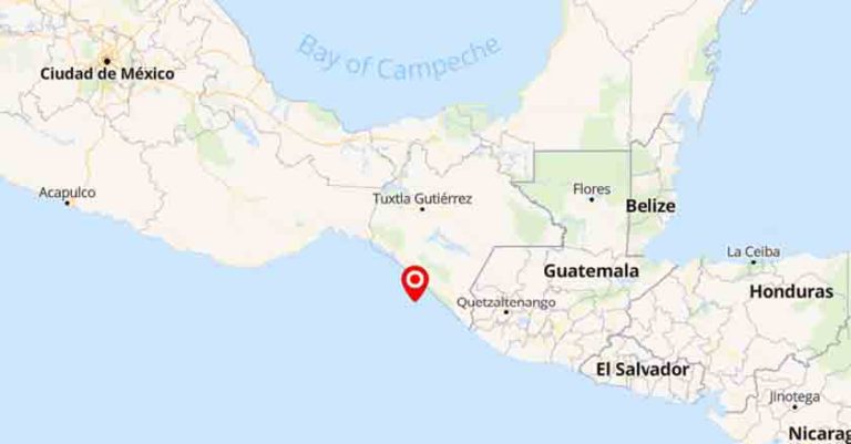 Sismo de 4.2 de magnitud con epicentro en Mapastepec, Chiapas