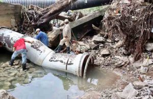 Continúa SMAPA con los trabajos de reparación de fuga de agua en Brazo Norte Nuevo