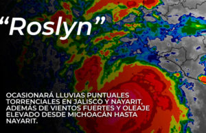Roslyn se convierte en huracán categoría 4, impactará entre Jalisco y Nayarit