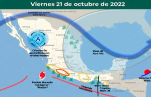 Se prevén lluvias puntuales fuertes en Chiapas y Oaxaca para las próximas horas