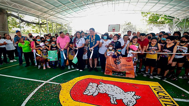 Inauguró Carlos Morales Domo a dos pisos de la colonia 24 de Junio