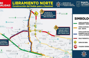 Anuncian cierre vial sobre el Libramiento Norte, toma nota de las rutas alternas