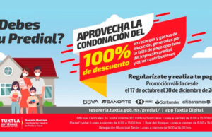 Últimos días de descuento en el pago predial anuncia Carlos Morales