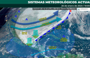 Se pronostican para hoy lluvias torrenciales en Chiapas y Tabasco e intensas en Oaxaca y Veracruz
