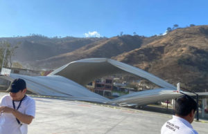 Interponen denuncia ministerial por desplome de domo de Motozintla