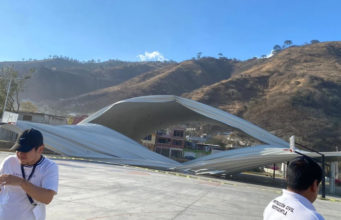 Interponen denuncia ministerial por desplome de domo de Motozintla