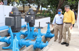 Alcalde Carlos Morales y SMAPA ponen en marcha estación de Rebombeo Norte recién rehabilitada