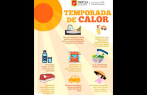 La Secretaria de Salud Municipal de Tuxtla emite recomendaciones para prevenir el golpe de calor