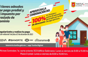 Anuncia Tesorero municipal del Ayuntamiento «Descuento que se aplicará en recargos y gastos de ejecución del pago en impuesto predial» en Tuxtla Gutiérrez