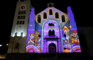 Carlos Morales Vázquez encabeza la Reactivación del Video Mapping en la Catedral de San Marcos