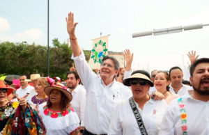 Desde la capital de Chiapas, más de 35 mil obradoristas marchan a favor de Carlos Morales