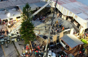 Suman 11 muertos y 12 hospitalizados por el derrumbe de una iglesia en Tamaulipas