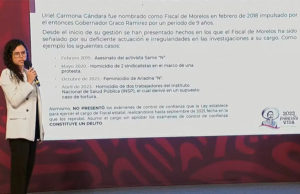 Luisa María Alcalde exhibe irregularidades de Uriel Carmona como fiscal de Morelos: “Reprobó exámenes de confianza”