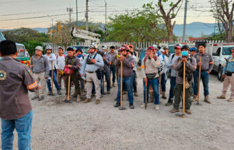 Continuan brigadas de Protección Civil Municipal combatiendo el incendio forestal de la reserva del Cerro de Mactumatzá